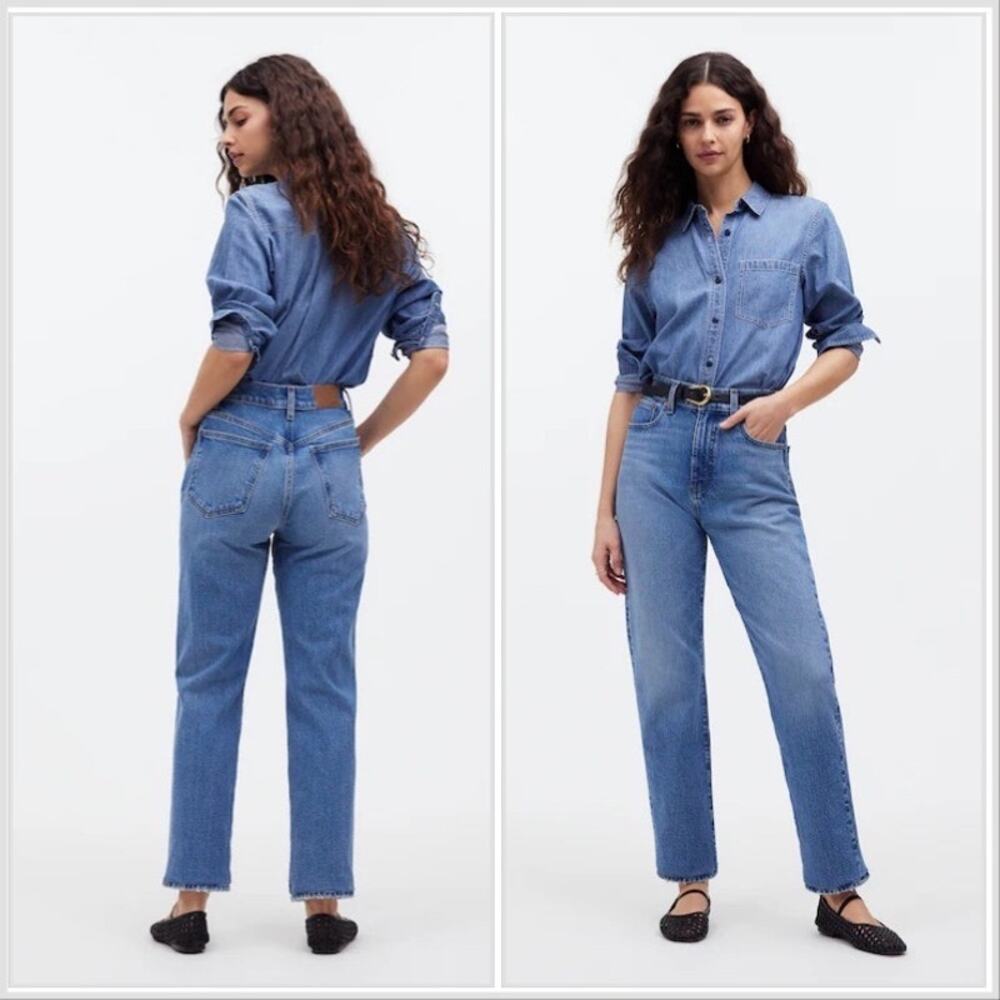 Madewell The '90s Straight Crop Jean Size 28 EUC